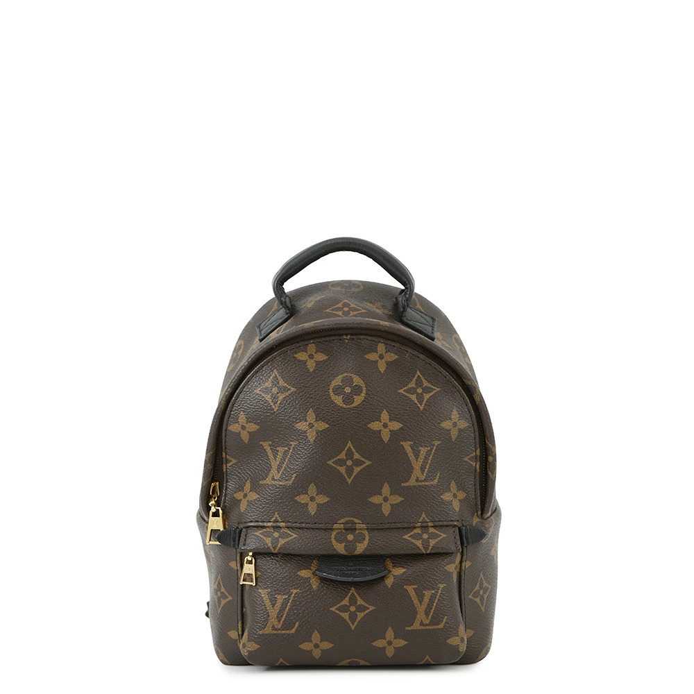 Louis Vuitton Monogram Palm Springs Backpack Bag Black